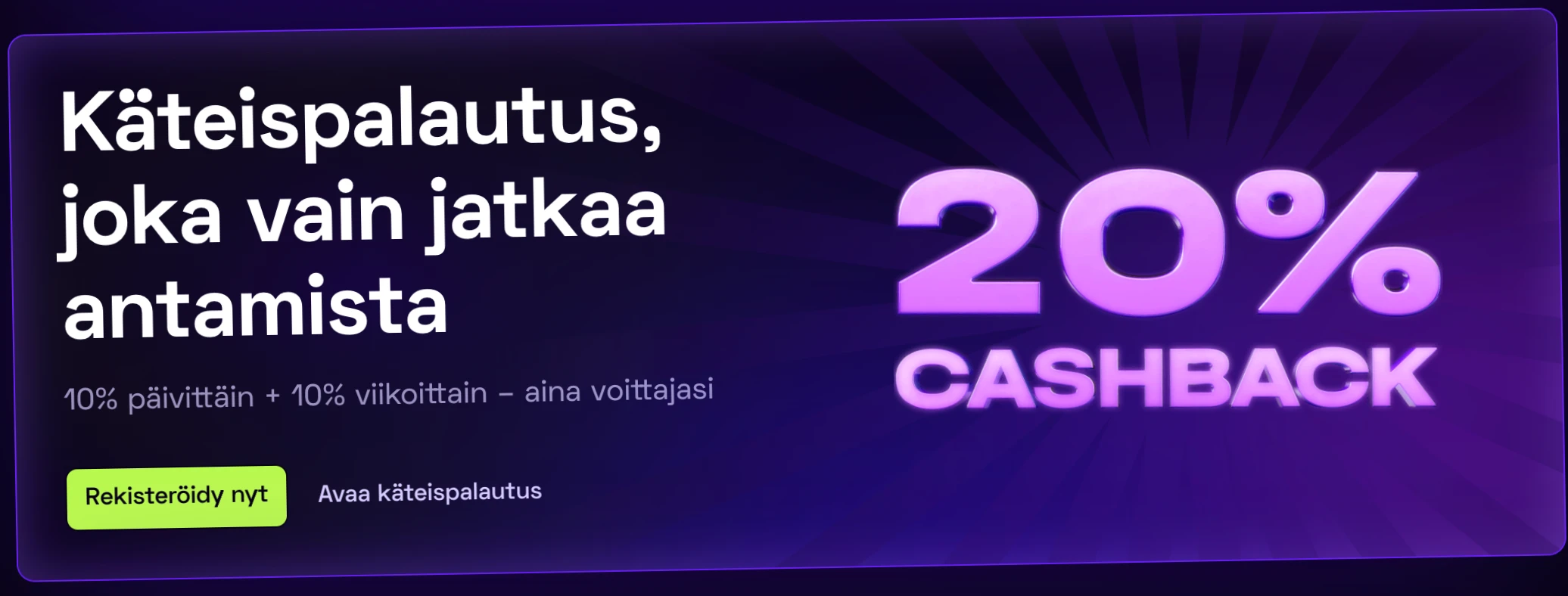 Cashback bonus